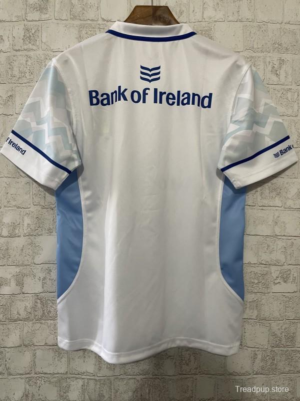 24/25 Leinster White with Chevron Pattern and Sky Blue Panels Jersey