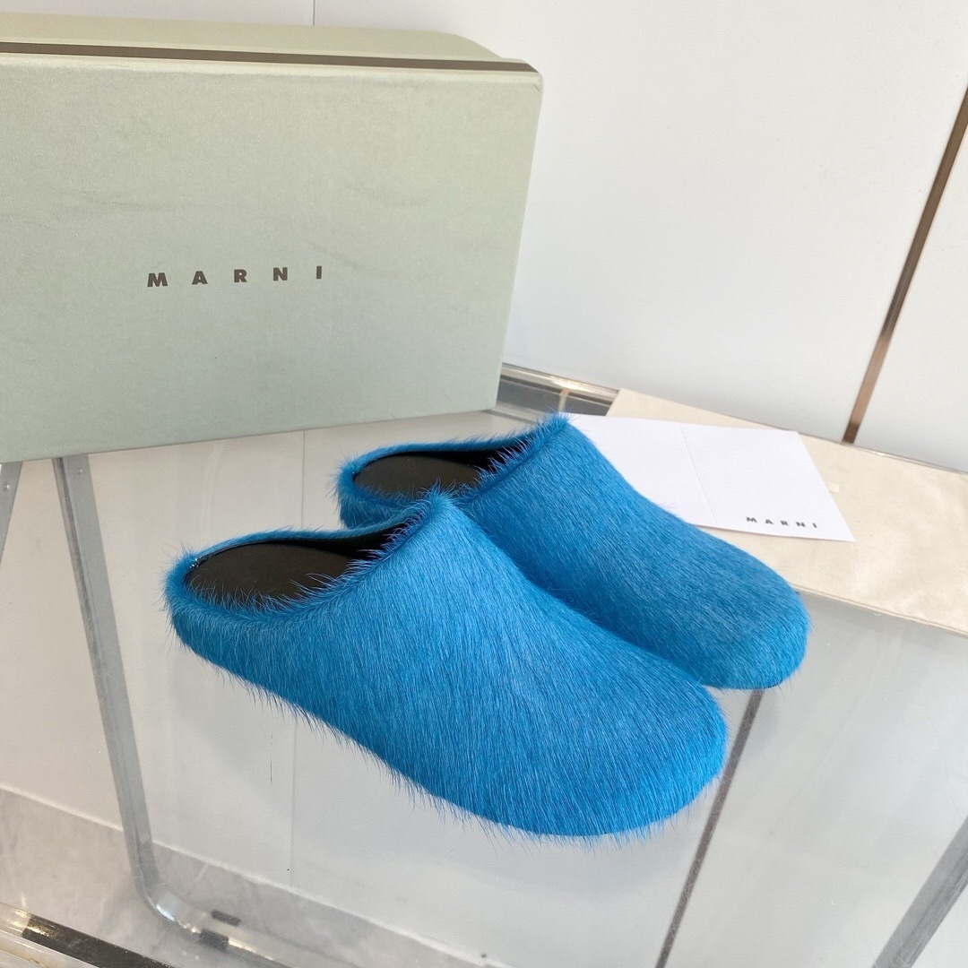 Marni 2025/SS Pony Hair Loafer Shoes - LY00