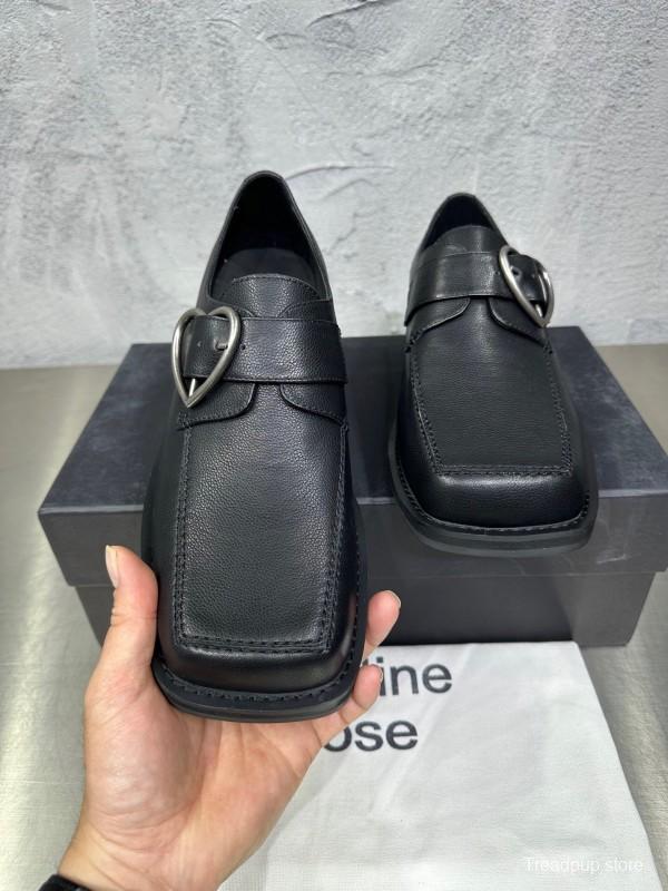 Adidas 2025 SS Square Toe Derby Shoes with Chain Buckle - KFY00420