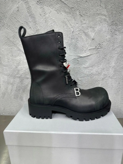 Adidas 2025 SS Men's Lace-Up Boots with Slightly Asymmetrical Round Toe - KFY00560
