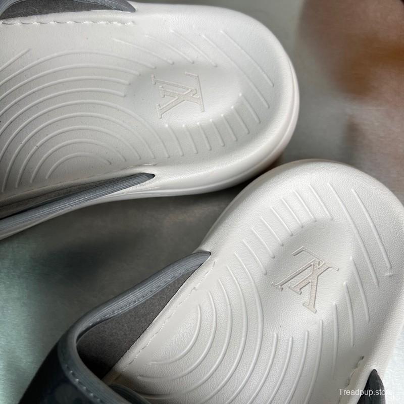 Louis Vuitton Miami Mule Slip-On Sandals with Hook-and-Loop Fastening - YC