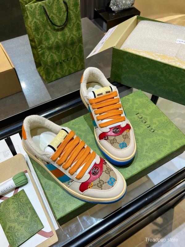 Gucci Distressed Sneakers 2025 SS Collection with Retro Design and Comfort Features - AS00270