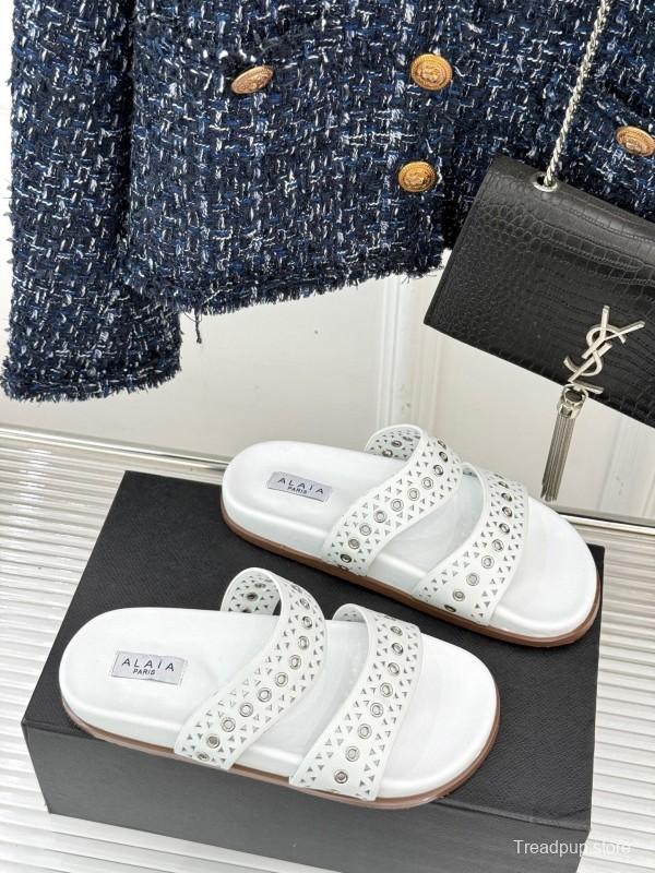 Alaia Spring Summer 2025 Laser-Cut Casual Sandals - KFY00260
