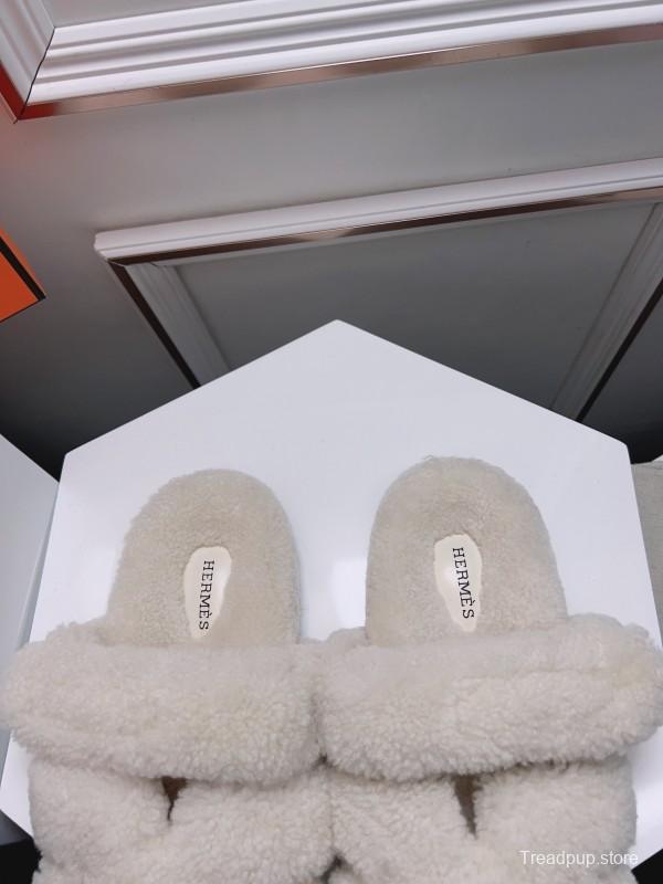 H Love Erjiu Fur Slippers - LY00270