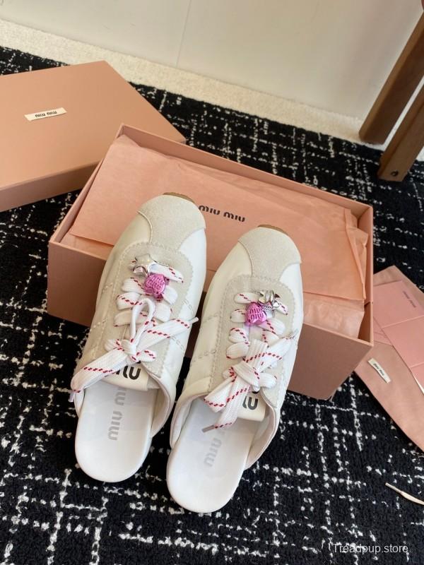 MiuMiu 2025 SS Early Spring Slip-On Trainer Loafer - KFY00295