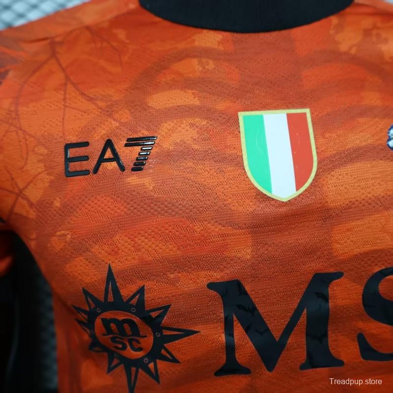 Player Version 25/26 Napoli Halloween Orange Jersey-Glow In Dark