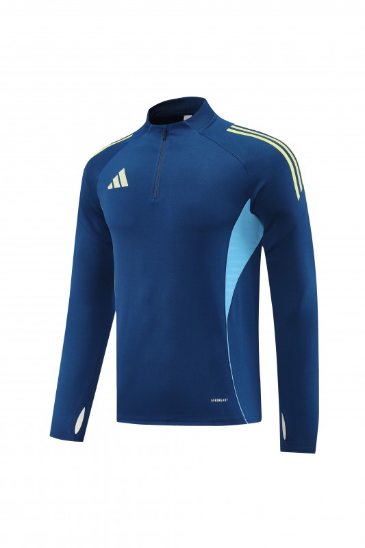 25/26  Adidas Navy Blue Full zipper Jacket Tracksuit+ long pants