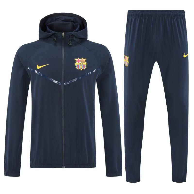 25/26 Barcelona Royal Navy Blue Full zipper Jacket Tracksuit+ long pants
