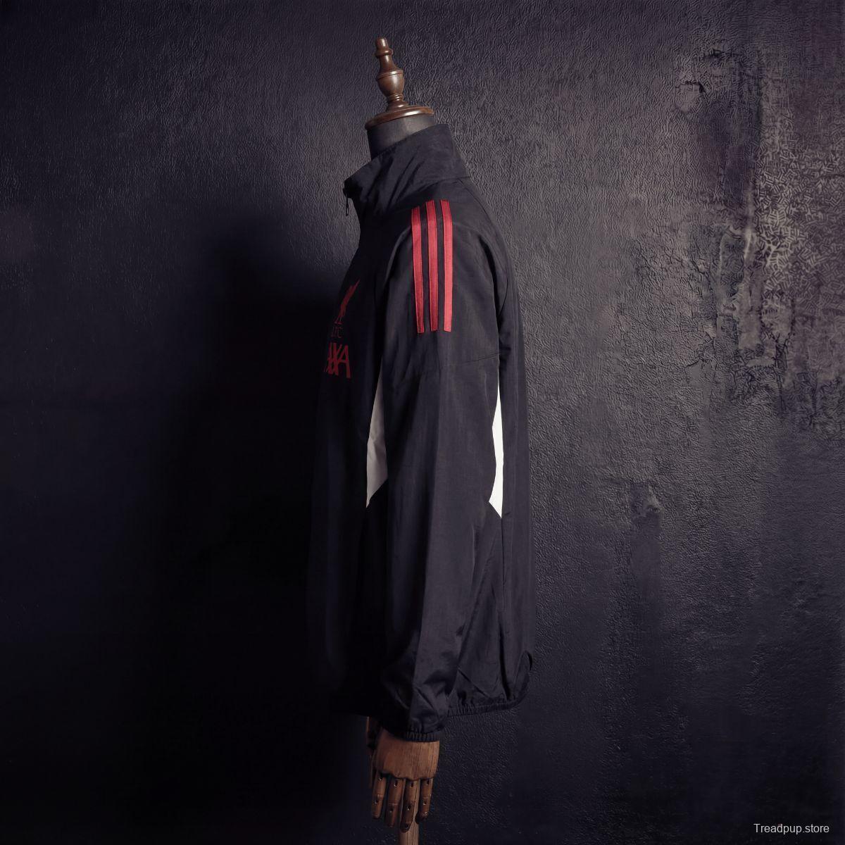 2026 Liverpool Black Jacket Windbreaker