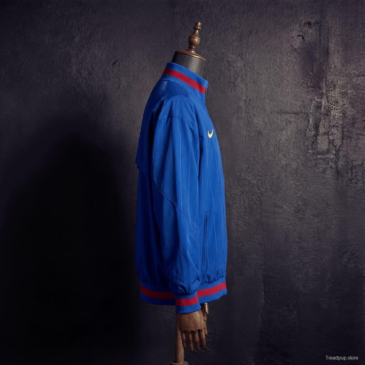 2026 Barcelona Blue Jacket Windbreaker