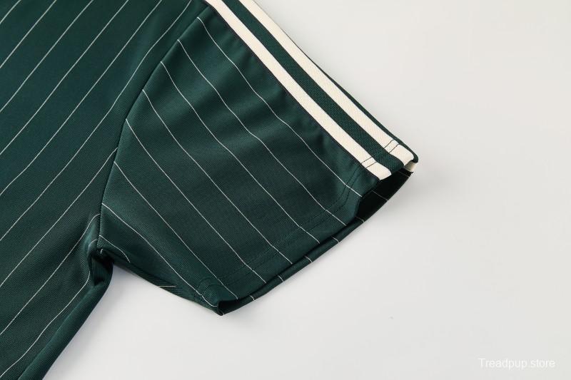 26/27 Juventus Navy Green Short Sleeve+Soccer Shorts