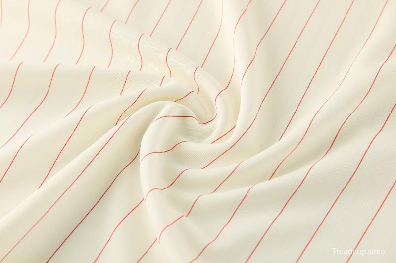 26/27 Benfica × Adidas Originals Off-White Pinstripe Short Sleeve+Soccer Shorts