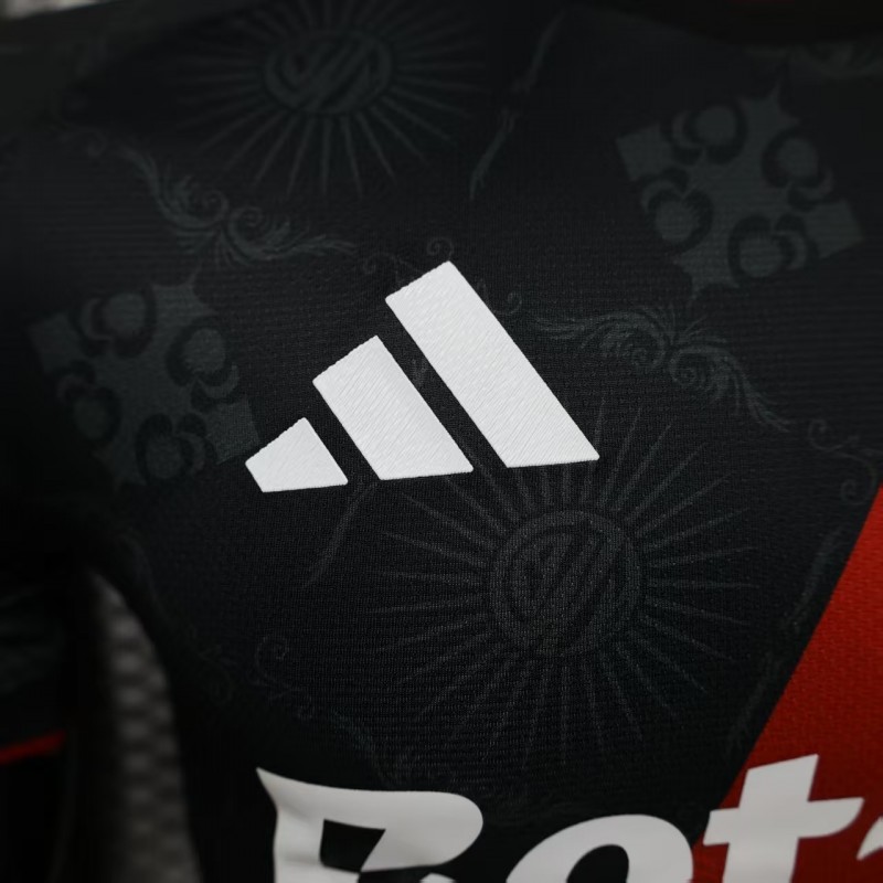 Player Version 26/27 River Plate Black with Red Diagonal Band Third Jersey