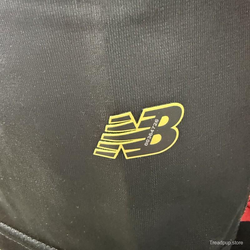 Player Version 25/26 Deportivo Toluca FC Black Goalkeeper Long Sleeve Jersey with Polo Collar