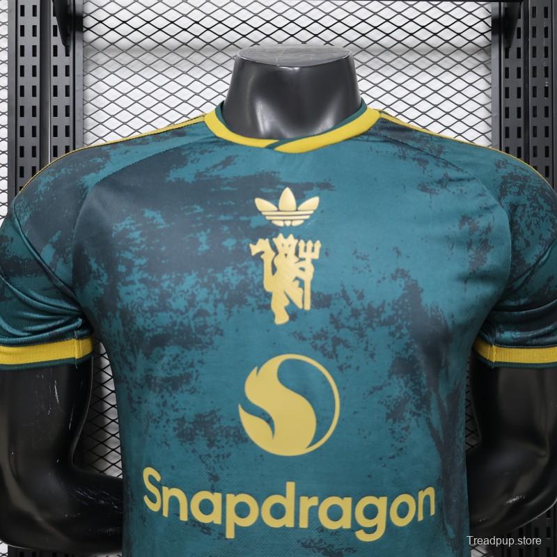Player Version 26/27 Manchester United Teal & Gold Third Special Edition Jersey