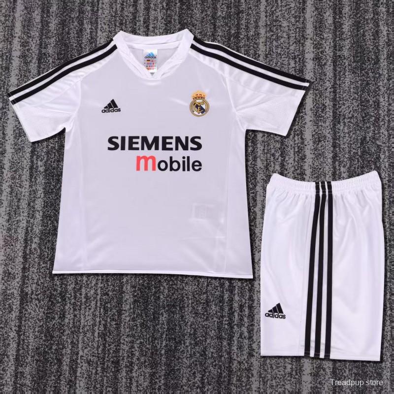 Retro Kids 04/05 Real Madrid Home Jersey