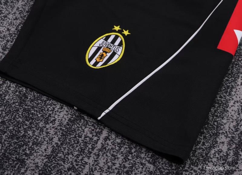 Retro Kids 02/03 Juventus Black White Home Jersey