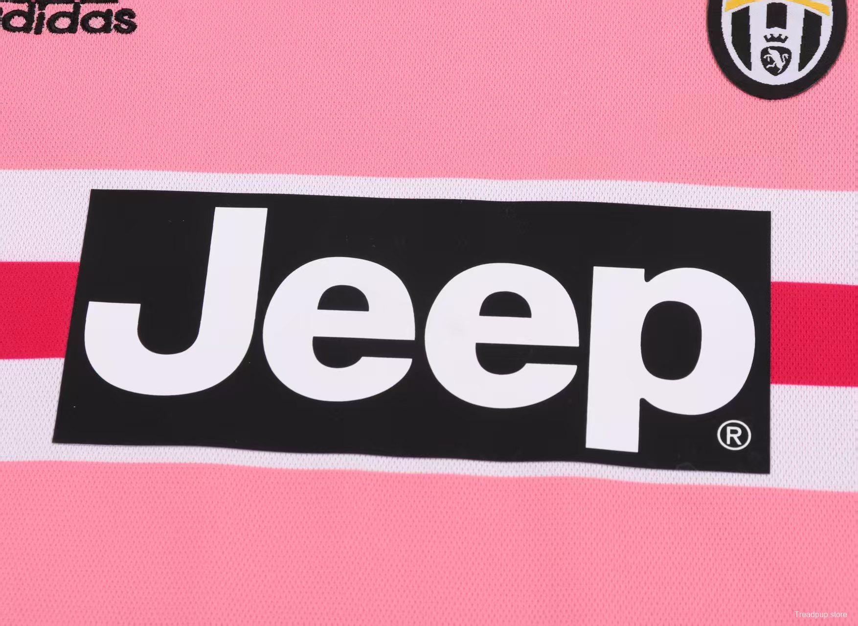 Retro Kids 15/16 Juventus Away Pink Jersey