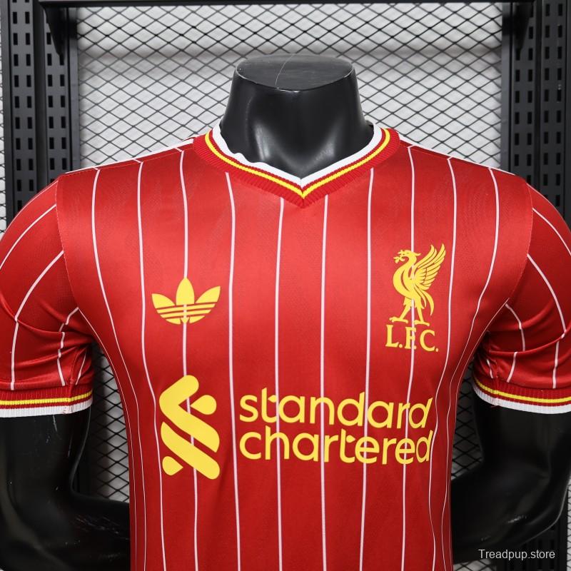 Player Version 26/27 Liverpool Red with White Pinstripe Home Jersey