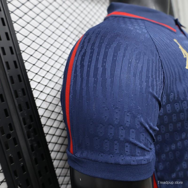 Player Version 26/27 PSG Blue Polo Collar Jersey