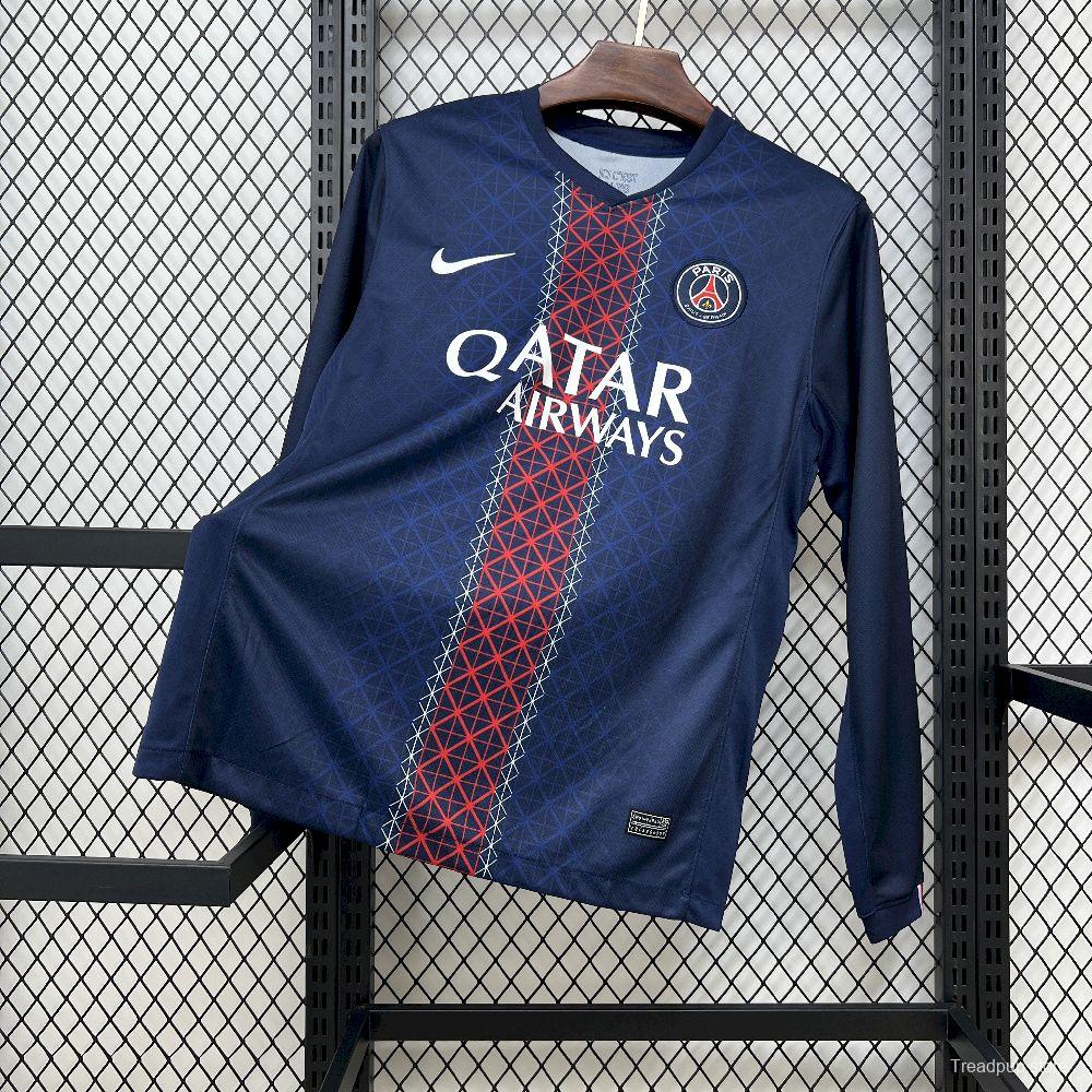 2025/26 Mens Paris Saint-Germain Home Long Sleeve Jersey