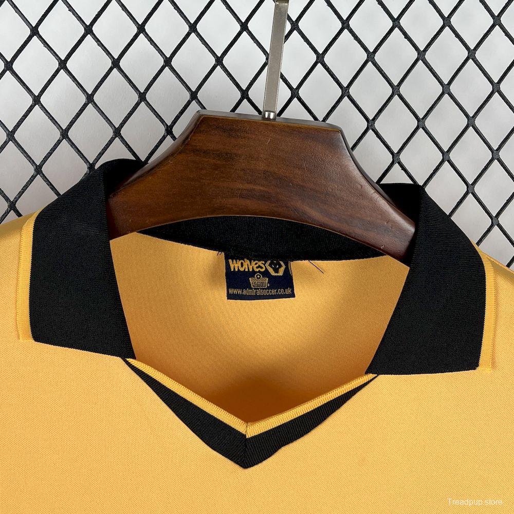 2003/04 Retro Wolverhampton Wanderers Home Gold with Black Trim Jersey