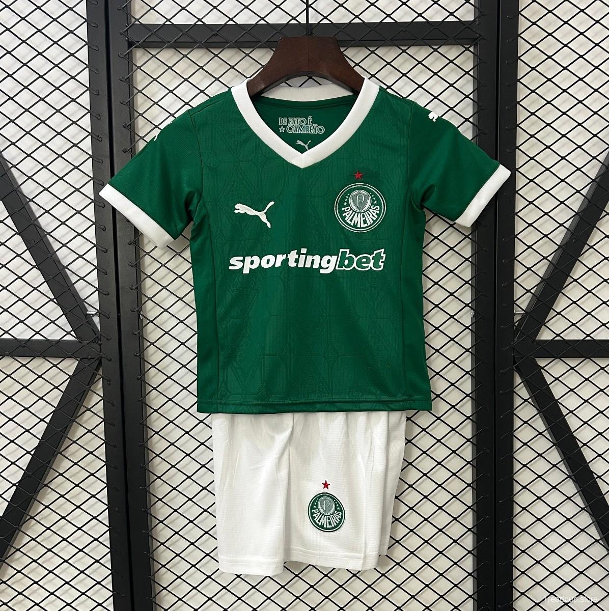25/26 Kids Palmeiras Home Size 16-28 Jersey