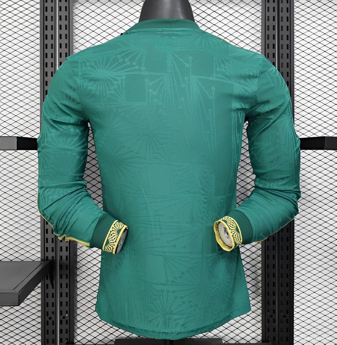 Player Version 2025 Mexico Gold Cup Green Long Sleeve Special Jersey