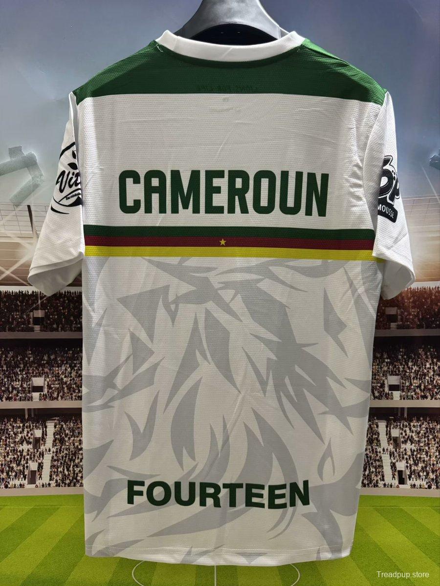 2025 Cameroon White Pre-Match Jersey