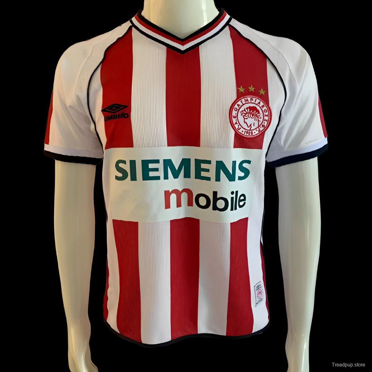 Retro 01/02 Olympiacos Home Jersey