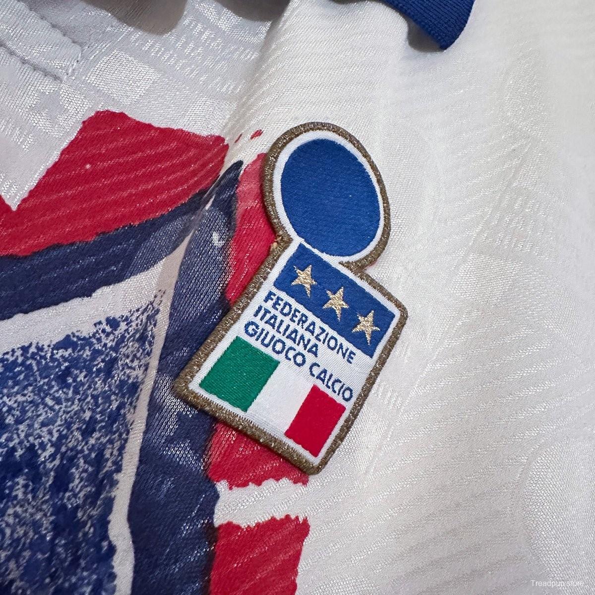 Retro 1994 Italy Diadora Player Special Training  Roberto Baggio Jersey