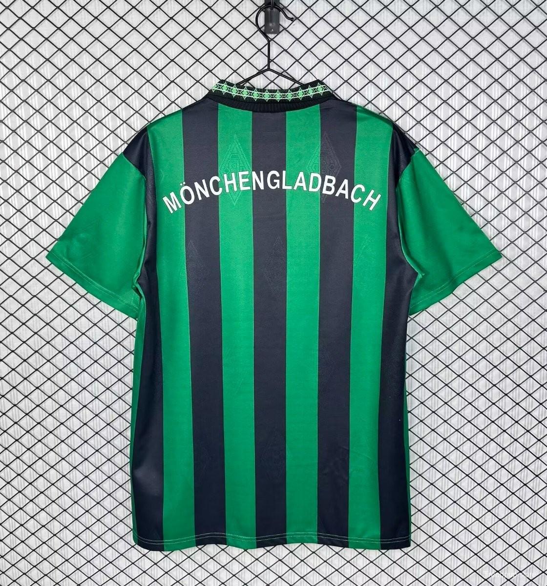 Retro 95/96 Borussia Mönchengladbach Away Green/Black Jersey