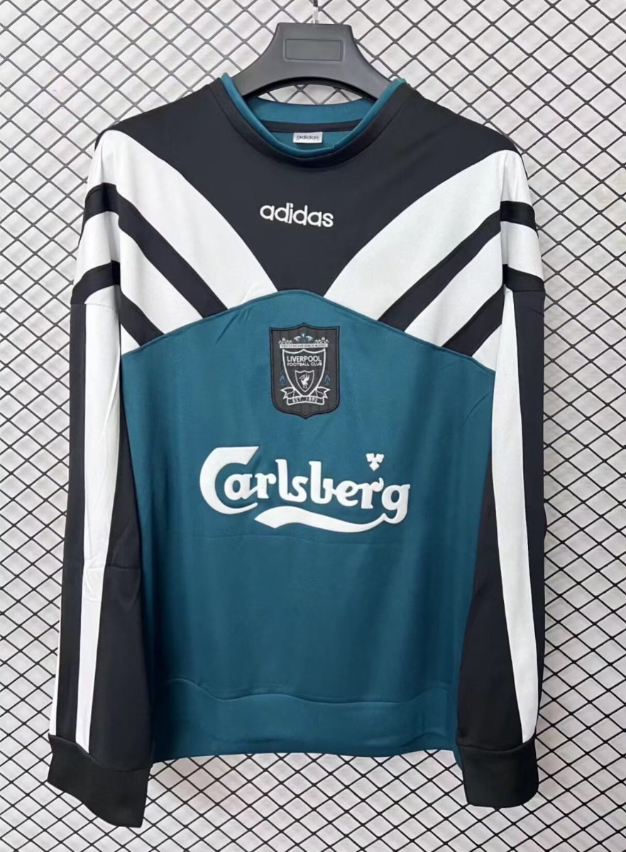 Retro 95/96 Liverpool Green Hoodie