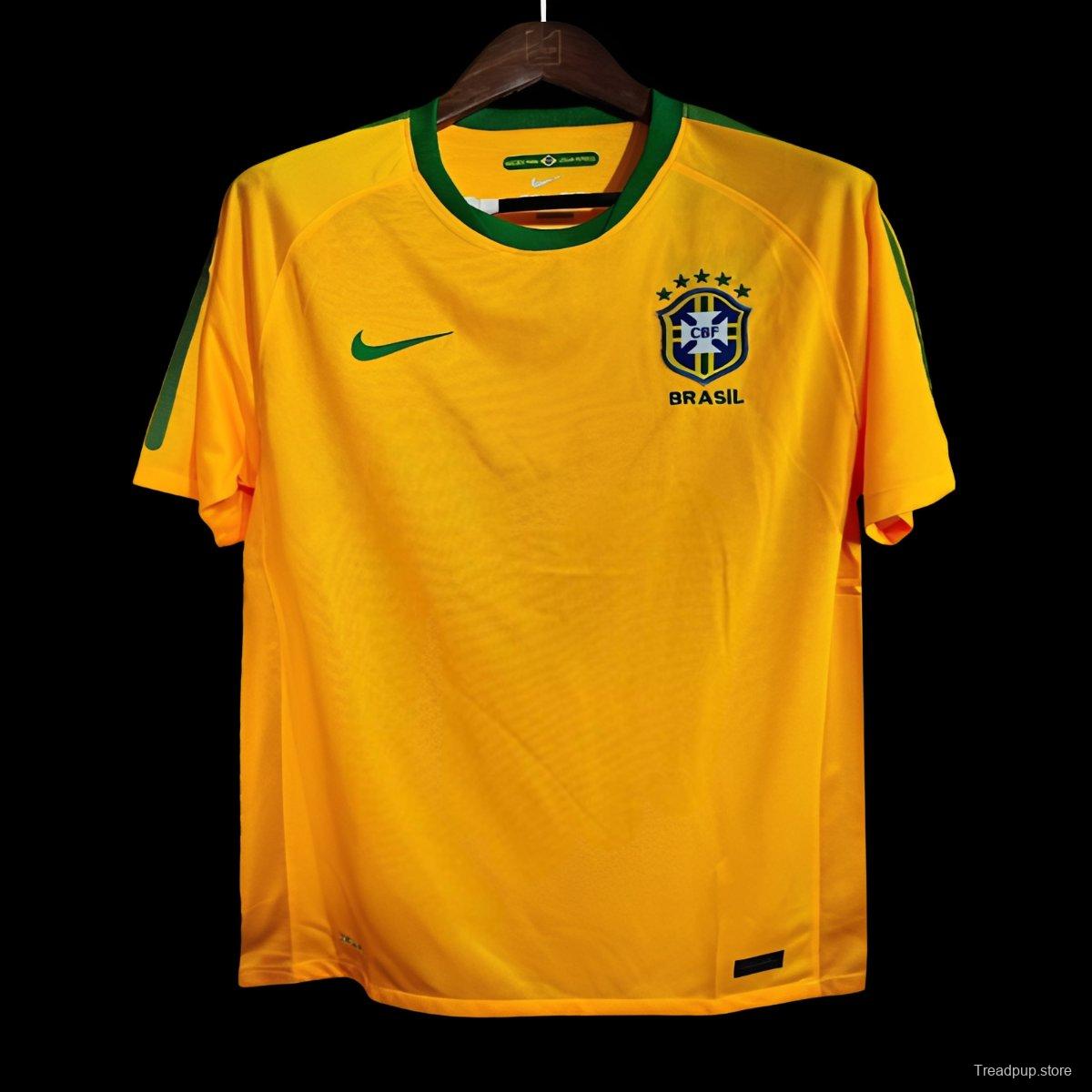 Retro 2010 Brazil Home Jersey