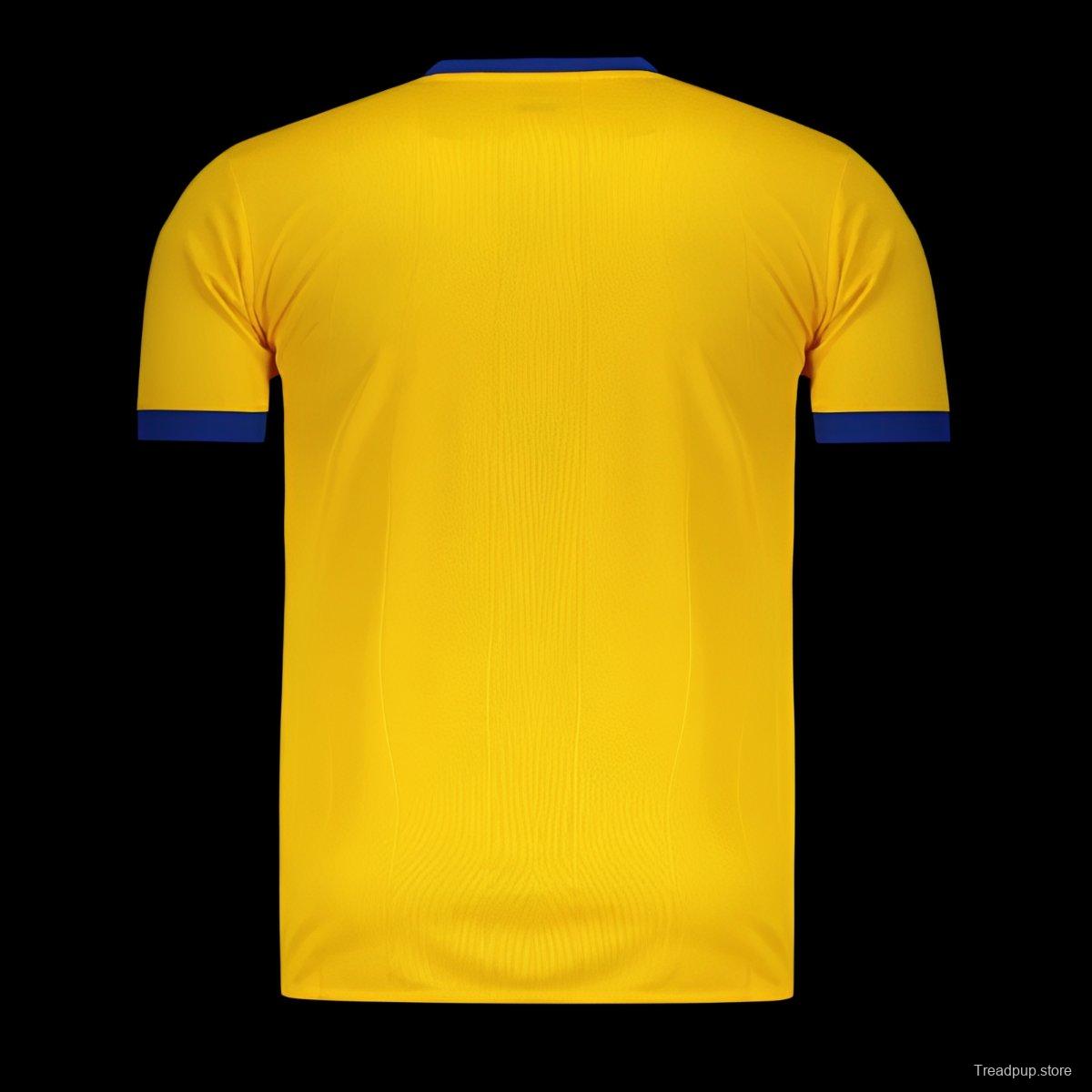 Retro 17/18 Juventus FC Away Yellow Jersey