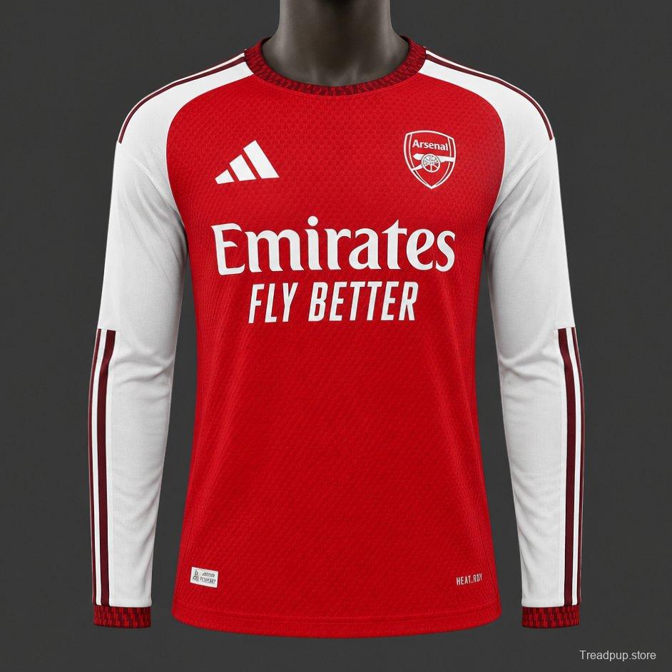 Player Version 26/27 Arsenal Home Long Sleeve Jersey