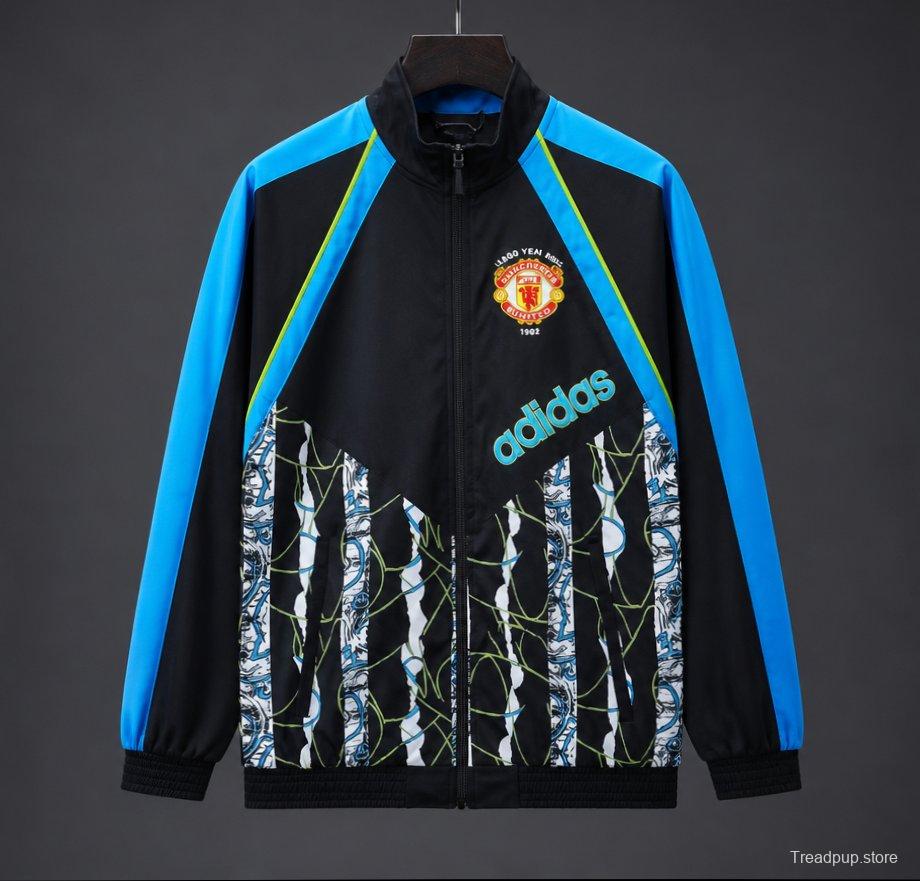 26/27 Manchester United Black Blue Adidas Originals 1990-92 Bringback Track Jacket