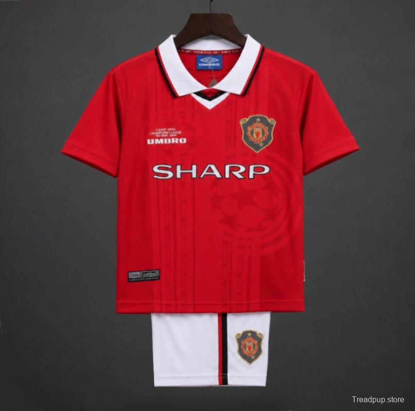 Retro Kids 99/00 Manchester United Home Jersey