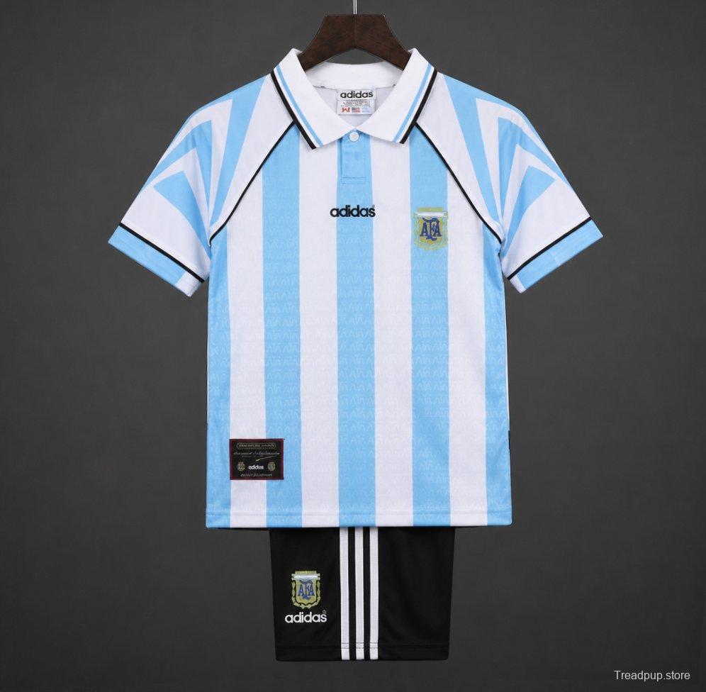 Retro Kids  96/97 Argentina Home Jacquard Jersey