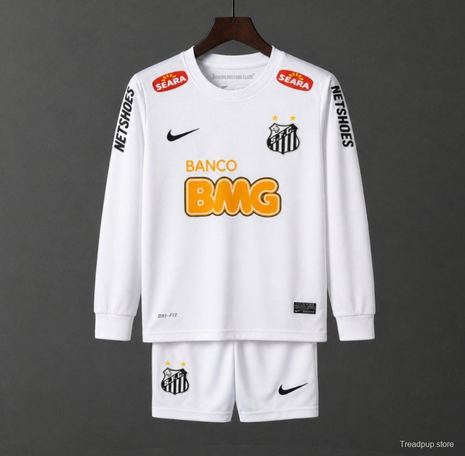 Retro Kids 12/13 Santos Home Long Sleeve Jersey