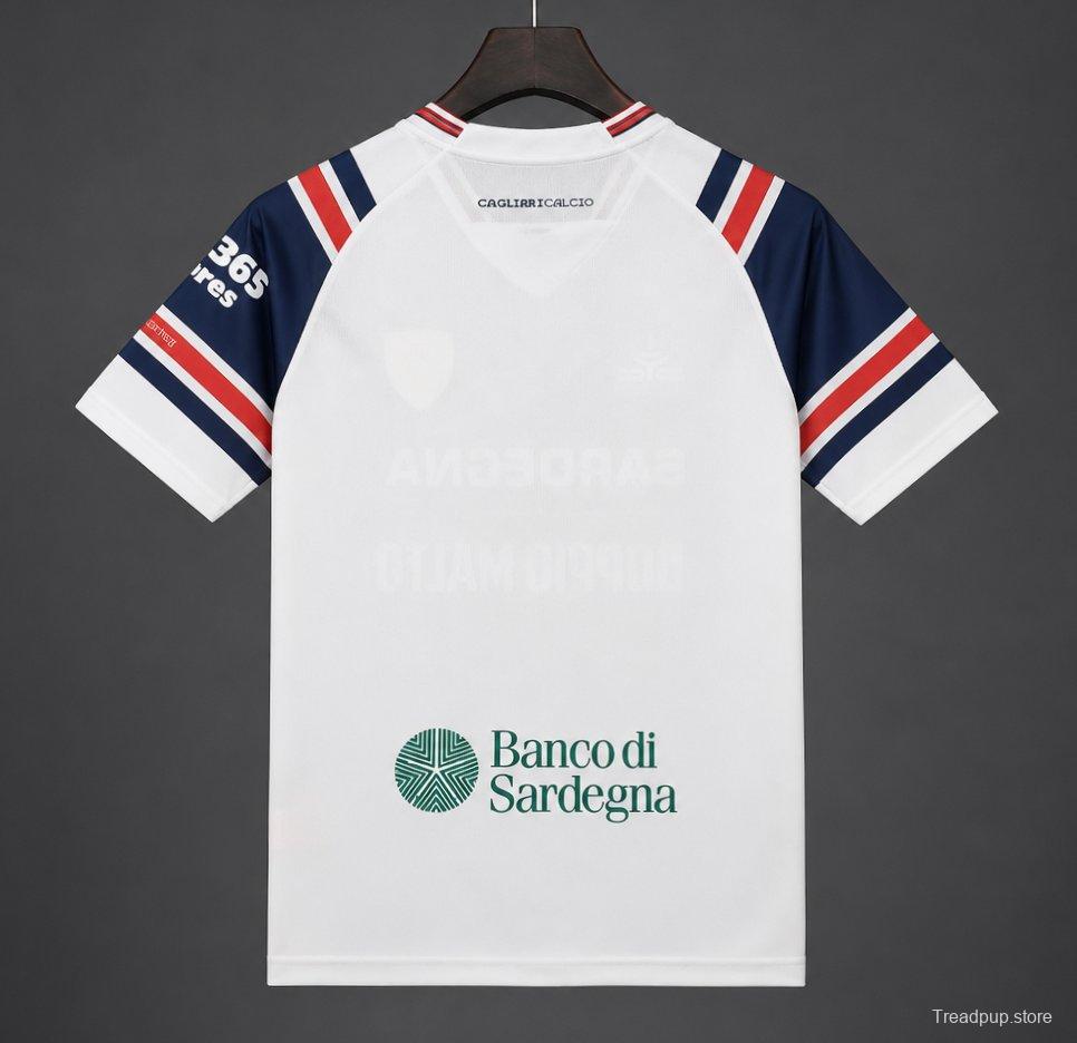26/27 Cagliari Calcio Away White Jersey