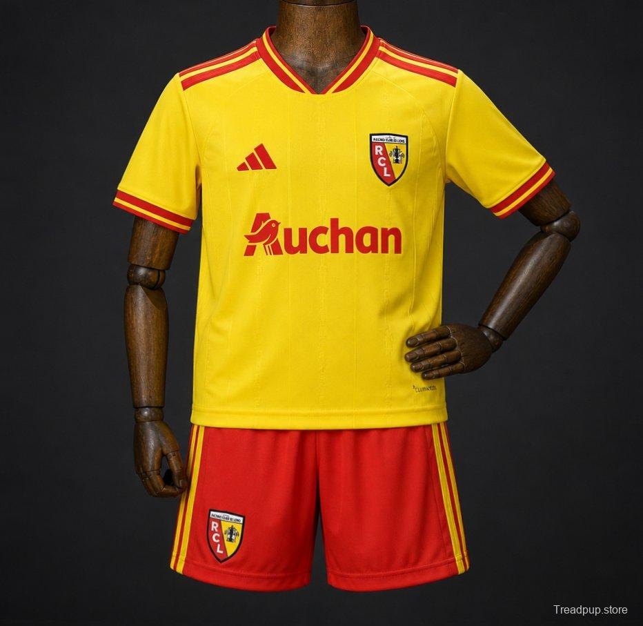 2026/27 RC Lens Yellow with Red Stripe Home Jersey